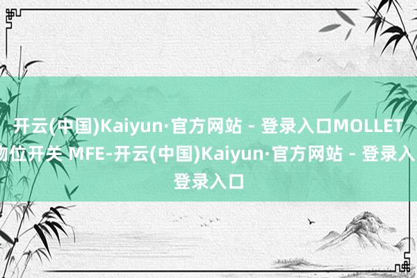开云(中国)Kaiyun·官方网站 - 登录入口MOLLET 物位开关 MFE-开云(中国)Kaiyun·官方网站 - 登录入口